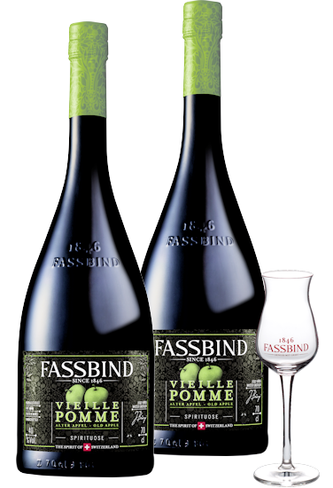 Fassbind Vieille Pomme - Alter Apfel Genießer Paket 40% vol.