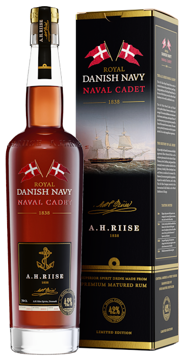A.H. Riise Royal Danish Navy Rum - Naval Cadet  42% vol. 0,7l