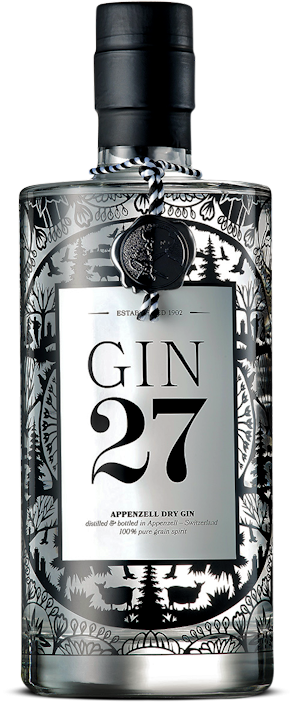 Gin 27 Premium Appenzeller Dry Gin 40% vol. 0,7l