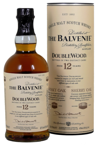 Balvenie Double Wood Whiskey 12 Jahre 40% vol. 0,7l.